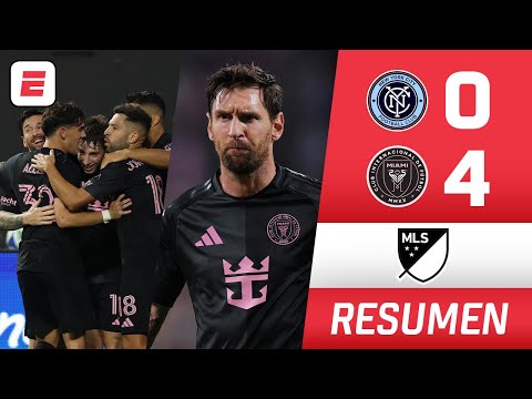 Con DOBLETE y ASISTENCIA de MESSI, INTER MIAMI GOLEÓ al NEW YORK CITY y selló pase a playoffs | MLS