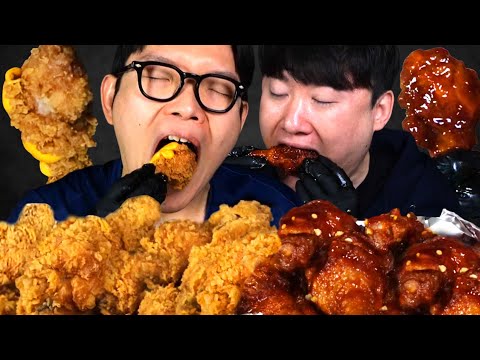 바삭바삭 황금올리브 치킨 그리고 의외의 발견 BBQ 양념 치킨 먹방 KOREAN BBQ FRIED CHICKEN MUKBANG