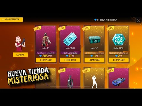 COMPRO TODA LA TIENDA MISTERIOSA DE NARUTO en FREE FIRE  🥳