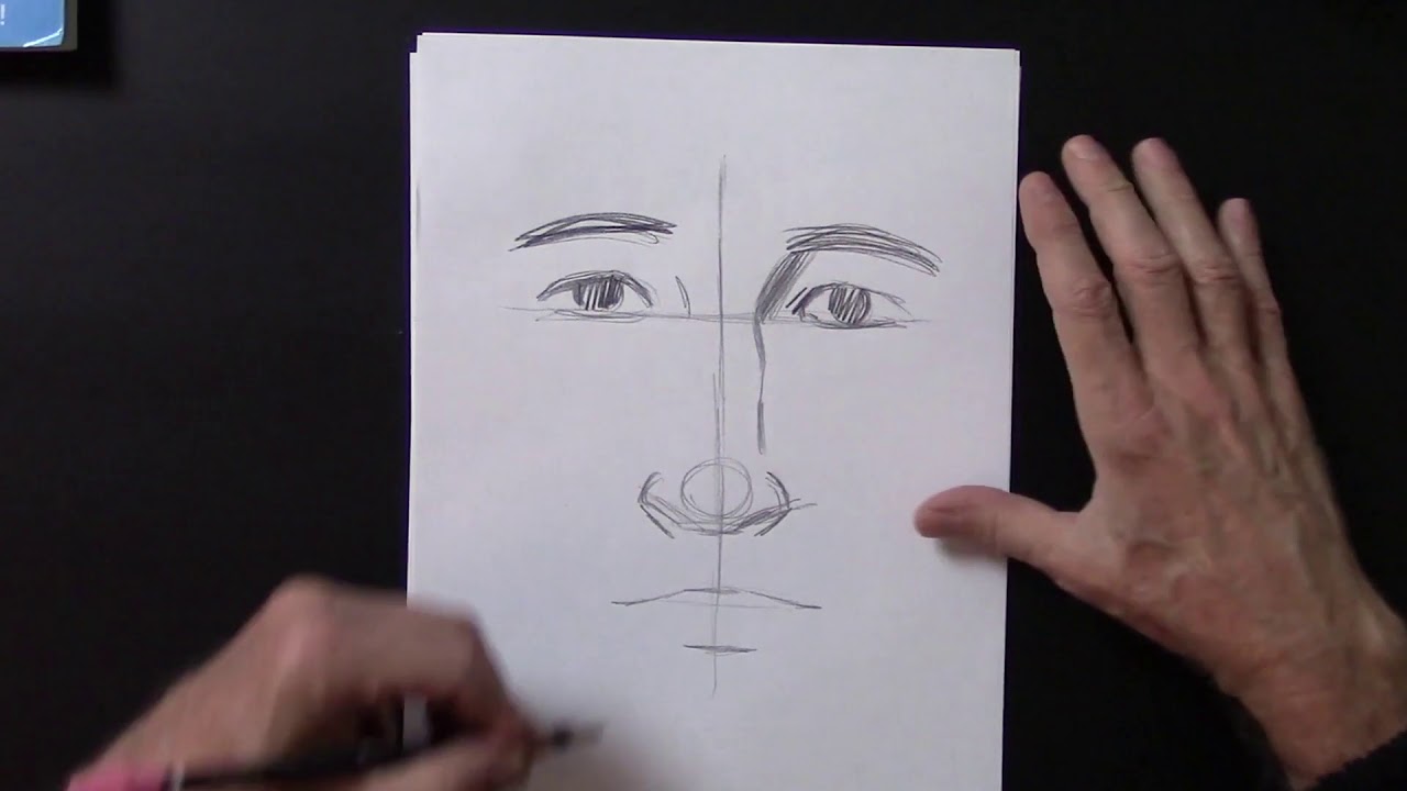 How to Draw the Nose - Front View - Christopher Hart