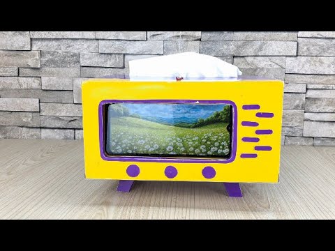 Cara Membuat Tempat Tisu Bentuk TV dari Kardus
