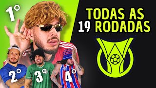 TABELA DO BRASILEIRÃO - 1° TURNO COMPLETO - TODAS 19 AS RODADAS 🅰️⚽