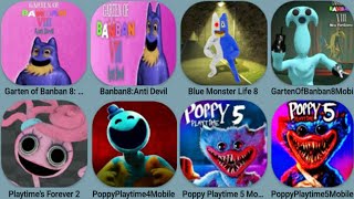 Garten Of Banban 8 Mobile Vs Banban 8 Steam Vs Banban 8 Monster Vs Banban8 Fanmade,Poppy Playtime4+5