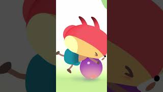 The giant plum rolls wild downhill, can Rocco catch it? @BabyTV