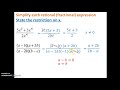 Simplifying Rational Expressions: Key Concepts and Techniques