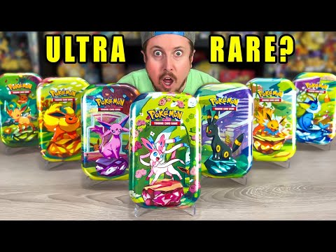 Testing EVERY Mini Tin in Pokemon Prismatic Evolutions = ULTRA RARES?