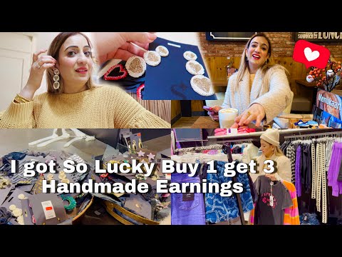 ❗️I got So Lucky Buy 1 get 3 Handmade Earnings 😱! Unbelievable Cheap 🔥😍Coffee With Hubby.!