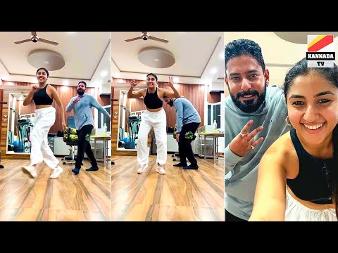 ತುಂಬಾ ದಿನಗಳ ನಂತರ ಹೆಂಡತಿ ಜೊತೆ ಡಾನ್ಸ್ 😍 Prajwal Devaraj wife Ragini prajwal dance in gym