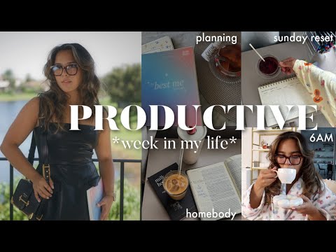 *productive* WEEK IN MY LIFE | sunday reset, 6AM diaries, planning + journaling