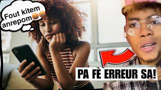 Pa di on Fiw renmenl avanw fè sa: nenpòt Fi a pral TONBÉ nan pyew menm sil t gen mennaj MenKijan