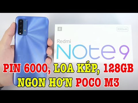 (VIETNAMESE) Mở hộp Redmi Note 9 4G 2021 ĐẦU TIÊN Ở VN: Pin 6000, Loa kép, ngon hơn Poco M3