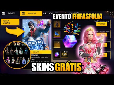 CUBO GRÁTIS? NOVO EVENTO FRIFASFOLIA, SKINS GRÁTIS E MAIS NOVIDADES! ATUALIZAÇÃO OB48 FREE FIRE