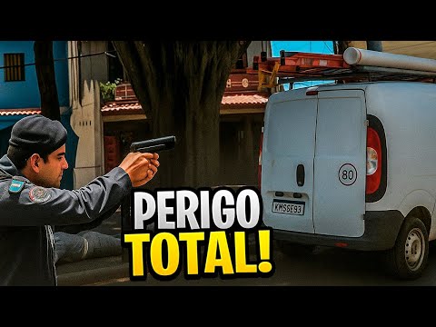 POLICIA RECEBIDA COM TIROS EM FAVELA