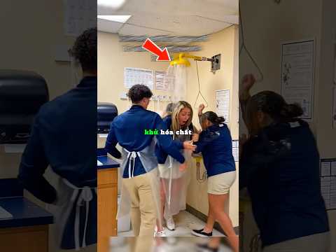 Nhóm học sinh thử nghiệm vòi hoa sen khử hoá chất tại trường và cái kết 😲