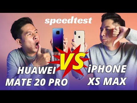 (VIETNAMESE) SPEEDTEST iPHONE XS MAX VS HUAWEI MATE 20 PRO: iPHONE BỊ HUỶ DIỆT???