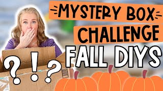 🍁Fall DIYS that will make your house so cozy!  Easy, budget-friendly diys |  Mystery Box Challenge