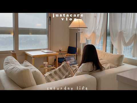 saturday life vlog in Korea 🥖🍎🛼⌇ฮีลใจวันฝนตก, ดูซีรี่ย์, แชร์สูตรอาหารเช้าง่ายแต่อร่อย!
