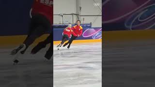 Olivia & Tim bringing the energy 🔥 #MilanFigureSkating