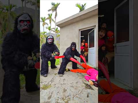 🦍 Gorilla Monster Attacks Humans 😱😱😱