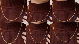 Latest gold chain designs
