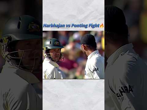 Harbhajan vs Ponting Fight