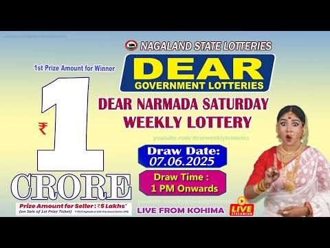 LOTTERY SAMBAD DEAR 1 PM 07.06.2025 NAGALAND LOTTERY LIVE DEAR LOTTERY LIVE LOTTERY SAMBAD