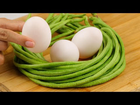 Wow!! You can cook Long Green Bean with Egg this Ways!