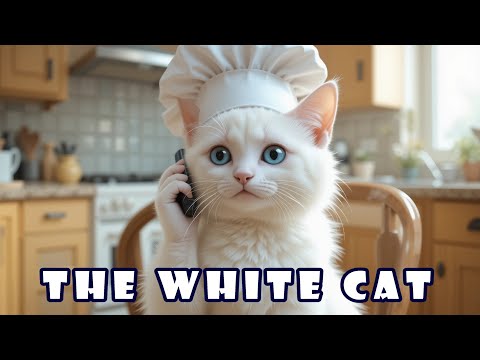 🐈 White Cat 🐈 Mom gets worried about her kitten - by "Çamarroket"