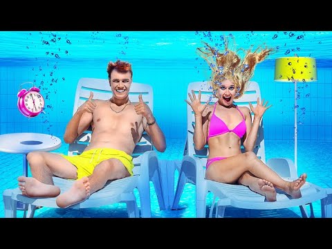 SALA SECRETA NA PISCINA | Criando ambiente dentro da água, por Desafio Aceito
