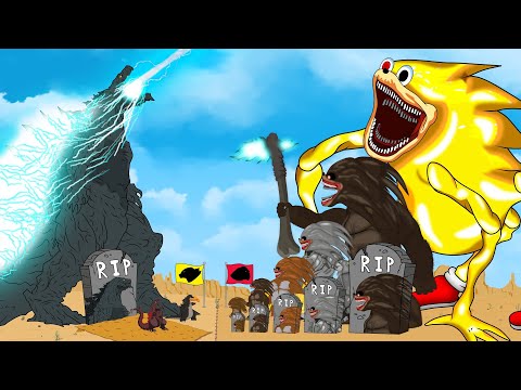 TEAM SHIN SONIC - GODZILLA Monsters Ranked From Weakest To Strongest: Rotation Luck FUNNY Cartoon