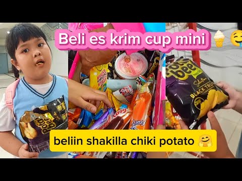 shakilla suka sekali chiki potato dan es krim 🤗‼️