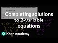 Solving Linear Equations and Coordinates