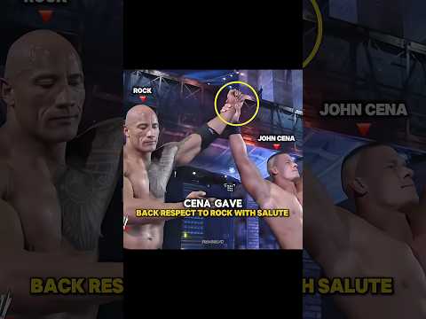 Respect Between Legends: Cena and Rock 🫡💚