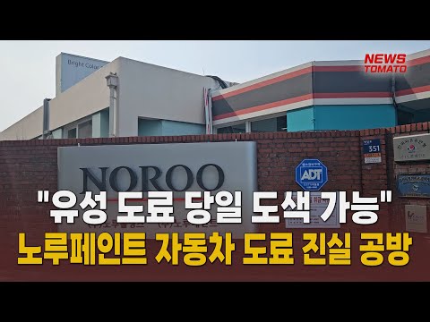 노루페인트 자동차 도료 진실 공방 [말하는 기자들_테크지식_0110]