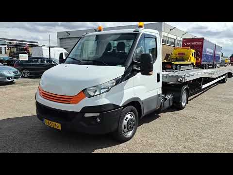 Iveco 40-210 4x2 Euro6Y - BE-Combi + Doornwaard AutoTransporter 12.6m - Gegalvaniseerd Chassis - Lier 3.5T | Trekkers | Autotransporter