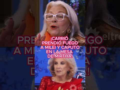 CARRIÓ PRENDIÓ FUEGO LA MESA DE MIRTHA #mesaza #carrio #mirha #mirthalegrand #libra #milei