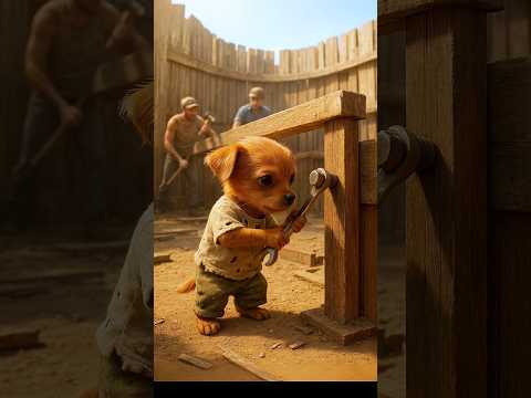 The poor puppy didn't have man's slippers so, his rich friends making fun of him #animahal