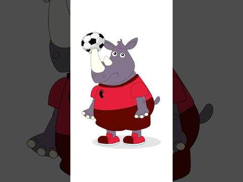 ⚽ Ich bin das Nashorn und mache gerne Kopfbälle! 🦏 Team ZOO! - EM der Tiere | Sing Kinderlieder