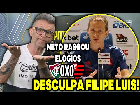 CRAQUE NETO SE RENDEU AO FLAMENGO DE FILIPE LUIS "PEDIU DESCULPAS ?" FLUMINENSE 0X0 FLAMENGO