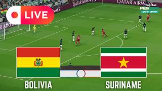 SURINAME vs BOLIVIA | World Cup Qualifiers 2026 eFootball PES 21 Gameplay Simulation