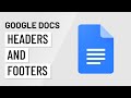 Headers and Footers in Google Docs