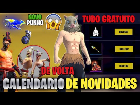 DEMON SLAYER DE VOLTA! INCUBADORA YING YANG, NOVO PUNHO, ITENS GRATUITOS E MAIS! NOVIDADES FREE FIRE