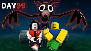 恐ろしい化け物がいる森を99日間生き残るロブロックス…!!【 ロブロックス / Roblox 】