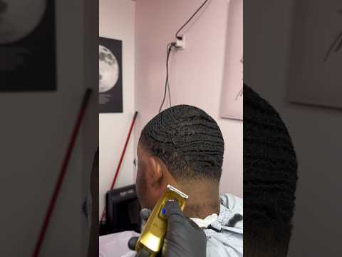 Did I save his waves?🙀🙀 comment below! ⬇️ #barberchop #haircut #bigchop #barbershop  #hair