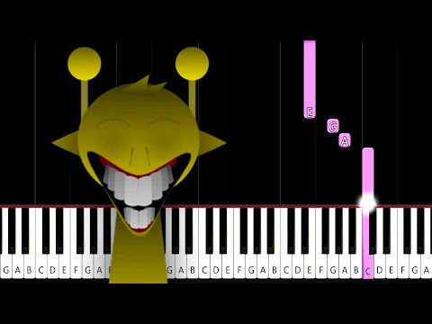 All Incredibox SPRUNKI Horror Sounds - Piano Tutorial