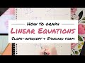 Graphing Linear Functions: Slope-Intercept and Standard Form