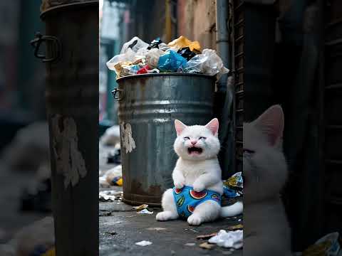 ✂️😢Kitten Shaves Dad’s Fur to Make Him Clothes—Gets Thrown Out! Tearful 😭 Coffin Dance  (Song)