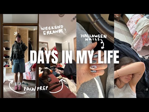 VLOG: weekend errands, pack/prep with me + new nails!