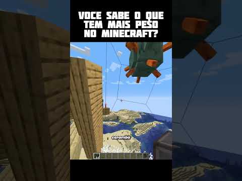 Qual é mais pesado no minecraft com física realista?
