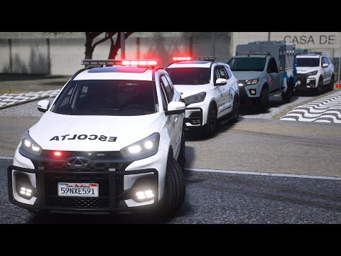 ESCOLTA de PRESO sofre EMBOSCADA / SAP | GTA 5 POLICIAL